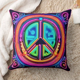 Coussin Neon Peace Mandala