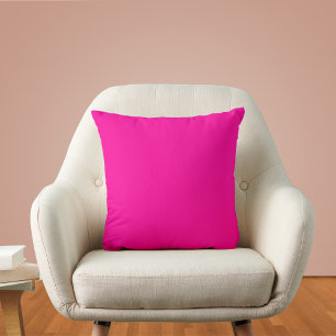 Coussin Neon Pink Solid Color 