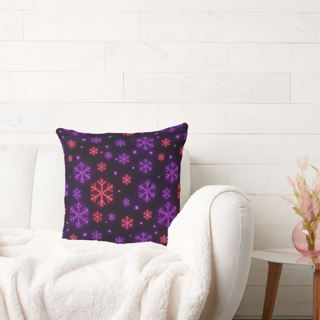 Coussin Neon Snowflakes (Canapé)