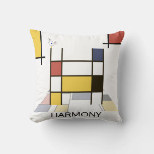 Coussin Neoplasticisme Art Cool Monogramme. Lettre H