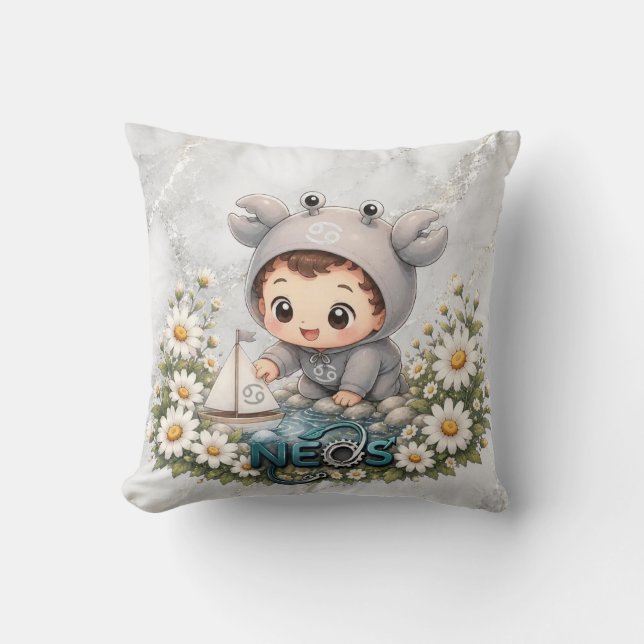 Coussin Neos Kawaii Zodiaque Cancer (Recto)