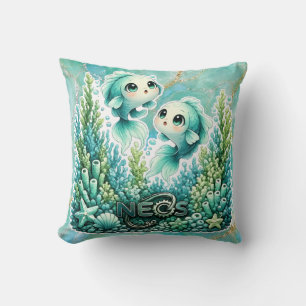 Coussin Neos Kawaii Zodiaque Poissons