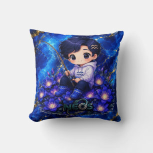 Coussin Neos Kawaii Zodiaque Verseau