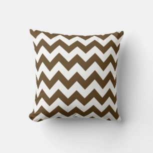Coussin Neutre Chevron de noix de pécan