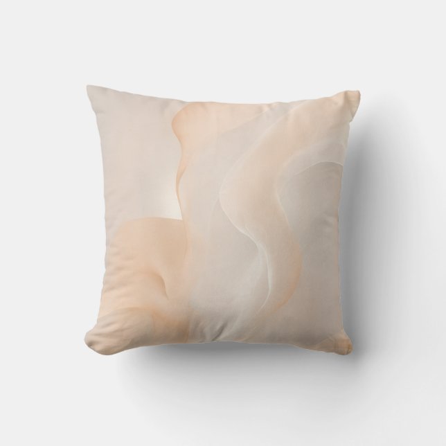 Coussin Neutres Chaudes | Art des Formes Dynamiques (Recto)