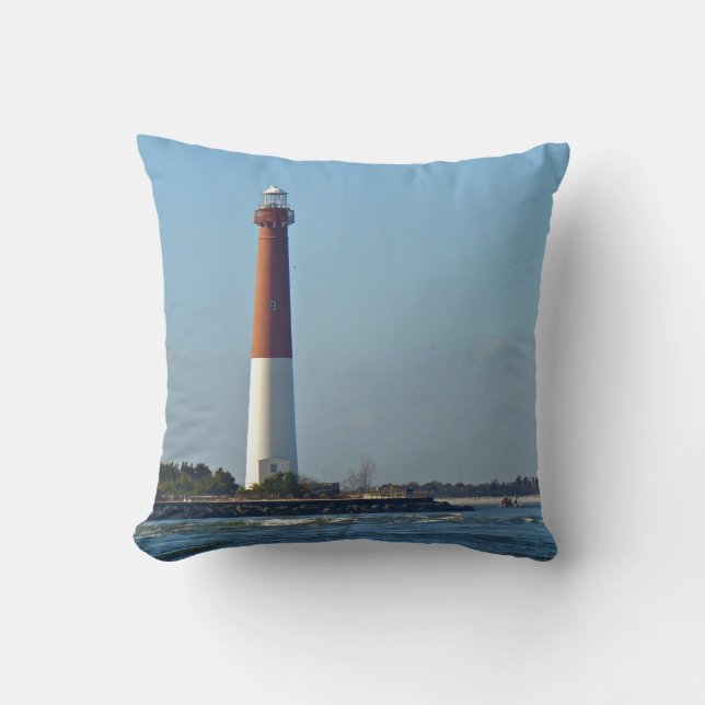 Coussin New Jersey d'île de Long Beach de phare de (Recto)