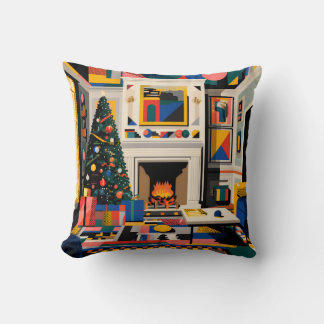 Coussin New Wave 1980s Pop Art Christmas