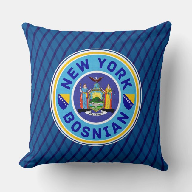 Coussin New York Bosniaque Américain (Recto)