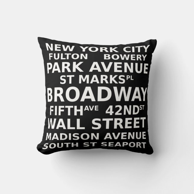 Coussin New York City (Recto)