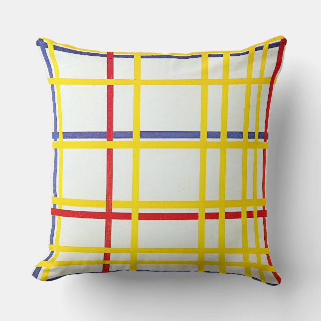 Coussin New York City 1 de Piet Mondrian (Recto)