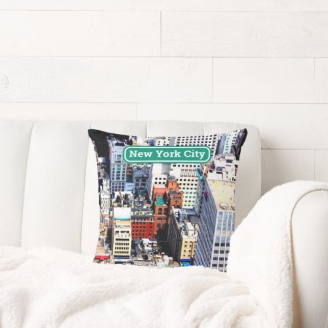 Coussin New York City coloré moderne (Créateur téléchargé)