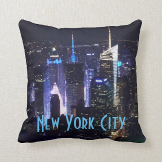 Coussin New York City la nuit