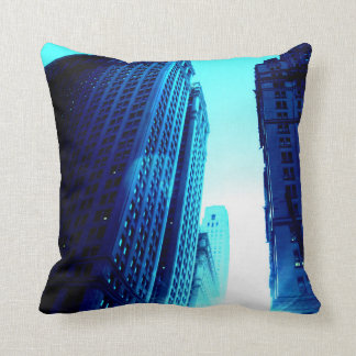 Coussin New-York Color – Blue Building
