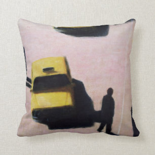 Coussin New York roule au sol 1990
