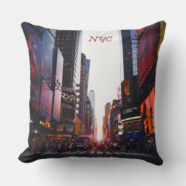 Coussin New York Times Carré (Recto)