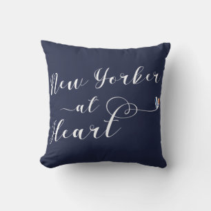 Coussin New-Yorker Au Coeur Throw Cushion, NYC