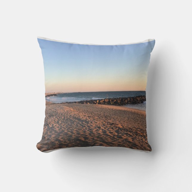 Coussin Newport Beach at Sunset, Californie (Recto)
