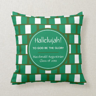 Coussin NIGERIA FLAG Graduate sur mesure HALLELUJAH Keepsa