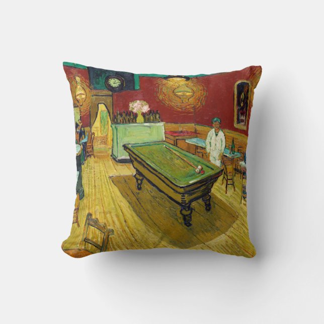 Coussin Night Cafe - Vincent van Gogh Peinture Art (Recto)