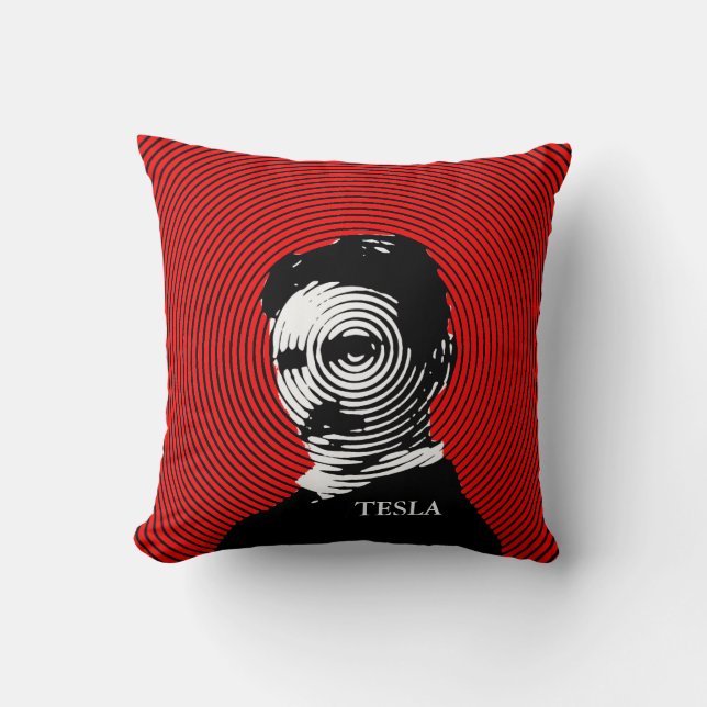 Coussin Nikola Tesla (Recto)