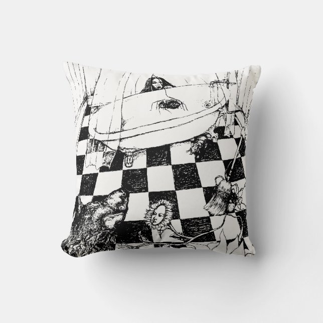 Coussin N'IMPORTE QUELLE COULEUR ARRIÈRE - PLAN ! Se cache (Recto)