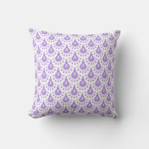 Coussin N'IMPORTE QUELLE COULEUR ! Dentelle crâne blanche