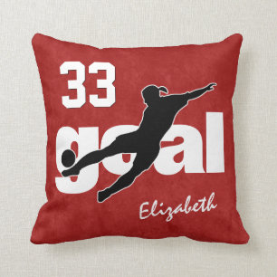 Coussin N'IMPORTE QUELLE couleur joueur de football filles