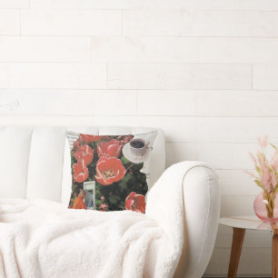 Coussin N'Interrompez Pas L'Argent Matin Café Thé Heure