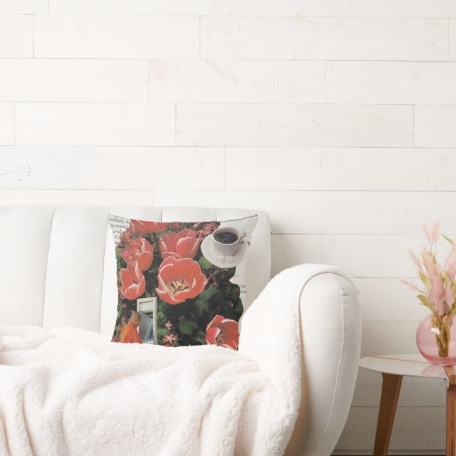 Coussin N'Interrompez Pas L'Argent Matin Café Thé Heure (Canapé)