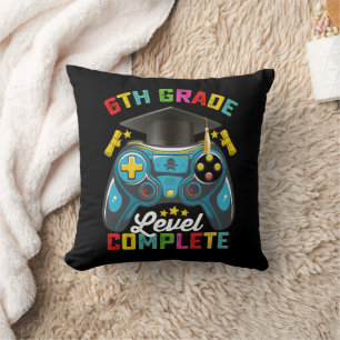 Coussin Niveau 6e année diplômé de jeu de jeu vidéo