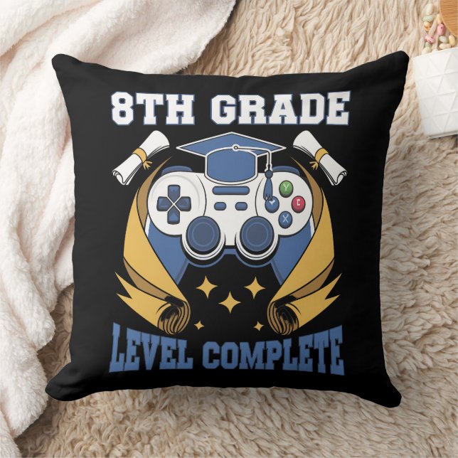 Coussin Niveau 8e année Diplômé de jeu de jeu complet (Couverture)