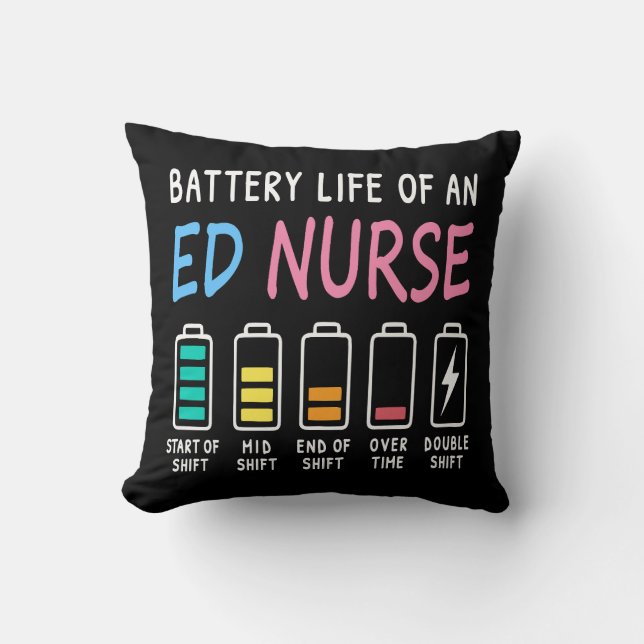 Coussin Niveau de batterie d'une infirmière des urgences n (Recto)
