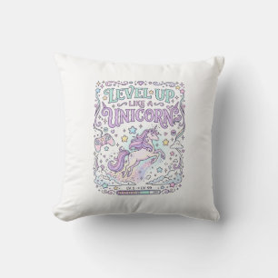 Coussin Niveau de licorne monte comme une licorne adorable