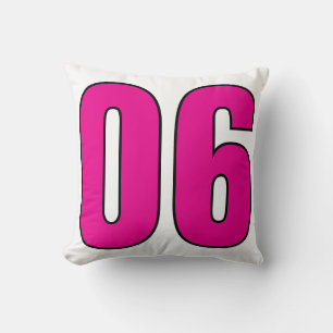 Coussin No. 06 - Énoncé numérique élégant Art