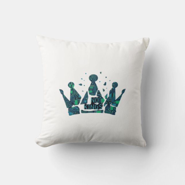 Coussin No Kings In America Freedom Aesthetic (Recto)
