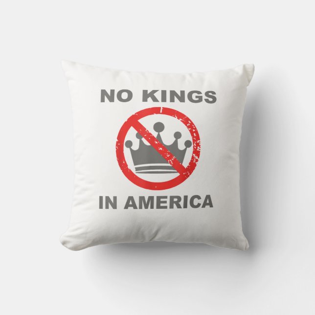 Coussin No Kings In America Patriotic Casual (Recto)