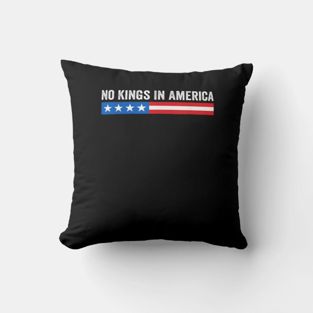 Coussin No Kings In America Patriotic Style (Recto)