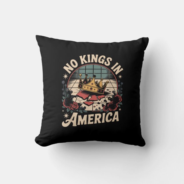 Coussin No Kings In America Retro Classic (Recto)