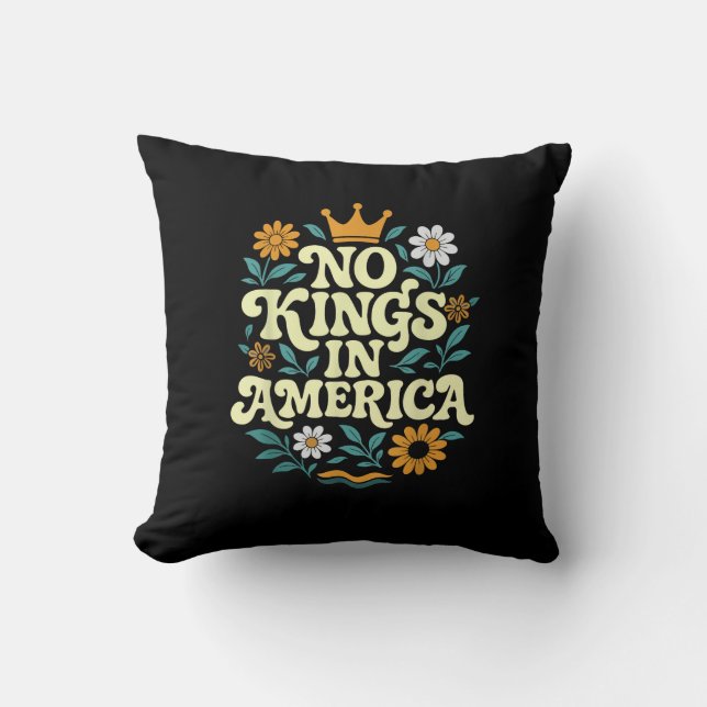 Coussin No Kings In America Since 1776 Freedom Classique (Recto)