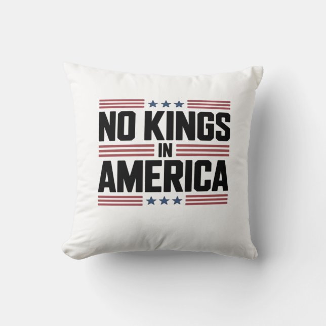 Coussin No Kings In America USA Creative Style (Recto)