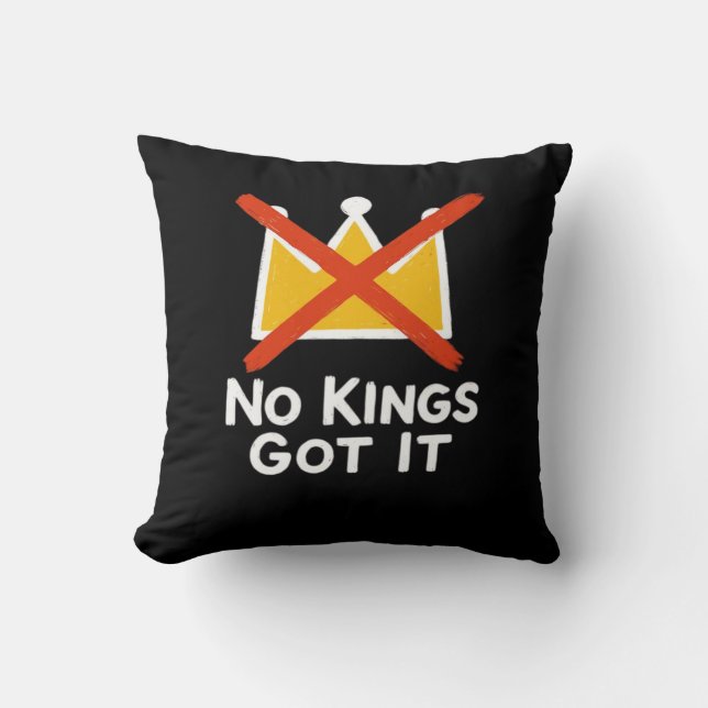 Coussin No Kings It - Defiant To The People Anti-Tyranny 1 (Recto)