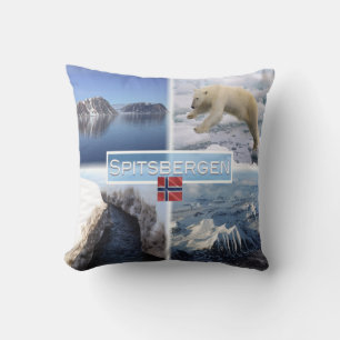 Coussin NO Spitsbergen - Svalbard - Fjord - Ours Polaire -