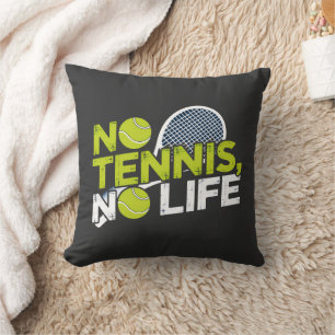 Coussin No Tennis, No Life – Design Sportif et Dynamique