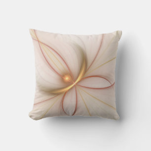 Coussin Noble Cuivre Et Or Abstrait Art Fractal Moderne