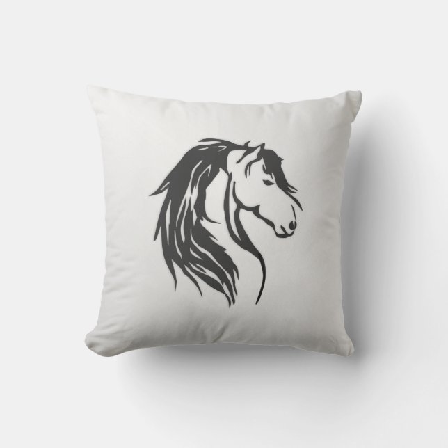 Coussin Noble tête de cheval (Recto)