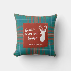Coussin Noël à carreaux tartan personnalisé au clan Wilson