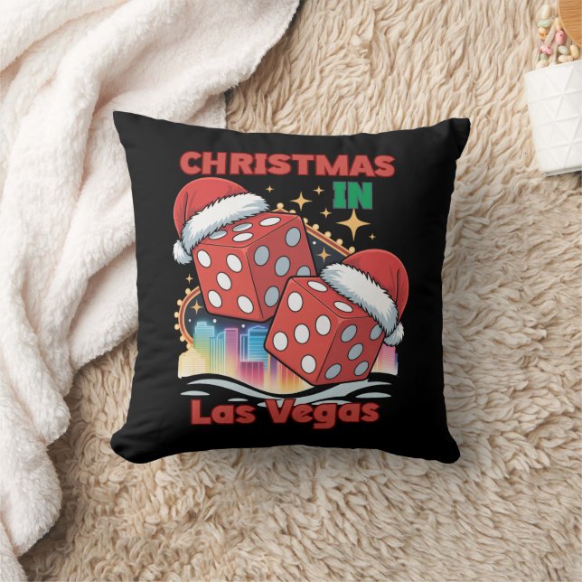 Coussin Noël à Las Vegas Ambiance des Fêtes (Couverture)