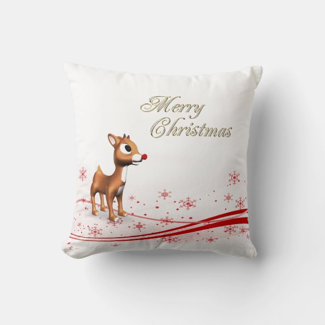Coussin Noël à l'inné de caricature (Recto)