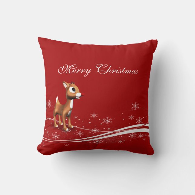Coussin Noël à l'inné de caricature (Recto)