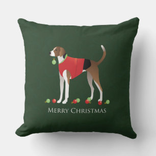 Coussin Noël américain Foxhound